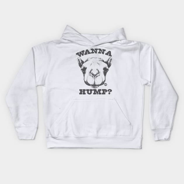 WANNA HUMP Kids Hoodie by toddgoldmanart